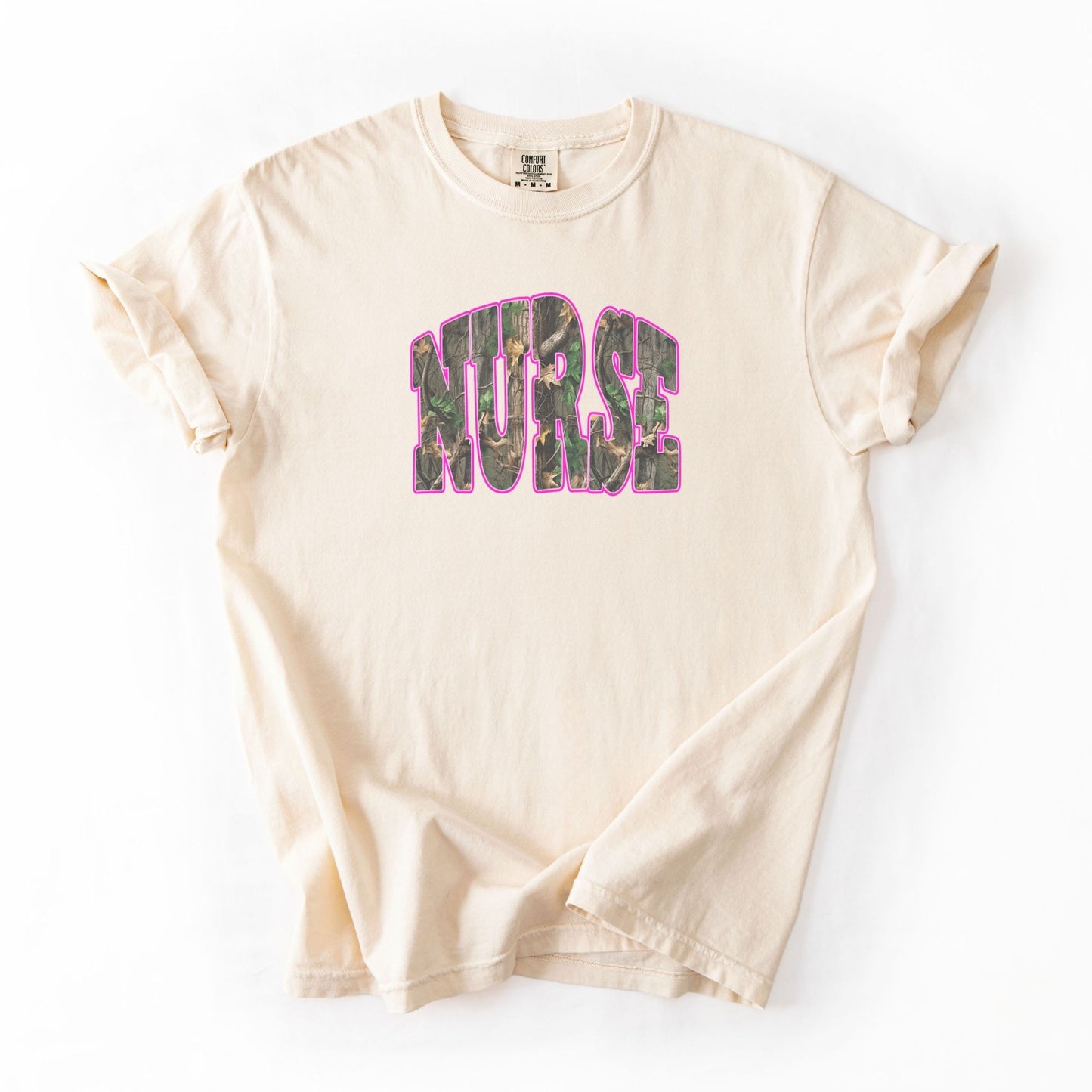Tree Camo Nurse Pink
