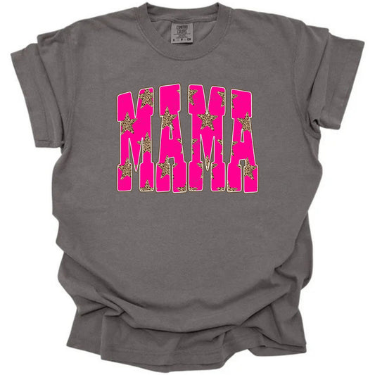 Trendy Cheetah Stars Mama