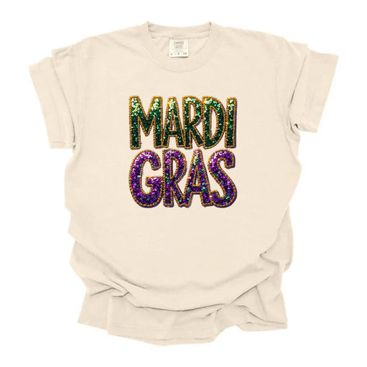 Vibrant Faux Sequins Mardi